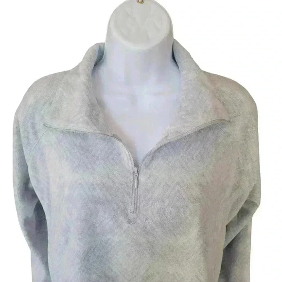 Columbia Athletic Outdoor Half Zip Fleece Pullover /Blue/ Women's Size L - Picture 2 of 7